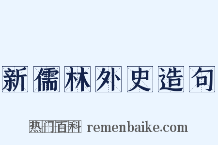新儒林外史造句是什么意思的图片